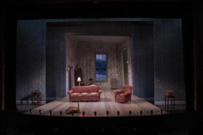 Dorset Theatre Festival's set for the production of The Mousetrap by Agatha Christie.