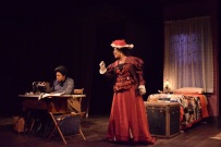 A period accurate and functioning Singer sewing machine was purchased for this production.